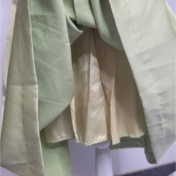 VINTAGE 80s does 50s dress Cache fit and flare green and black M - Picture 7 of 12